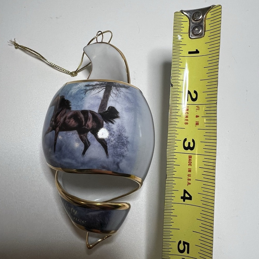 Bradford Exchange Free as the Wind Heirloom Porcelain horse ornament - Picture 4 of 4